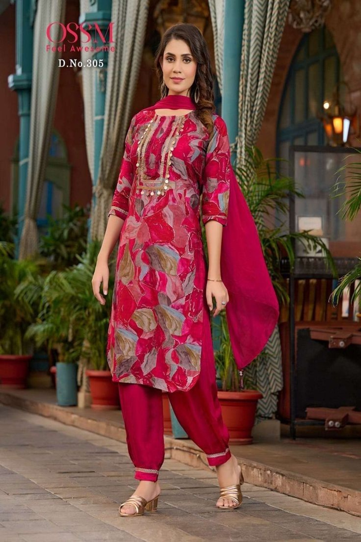 Chanderi Ladies Suit